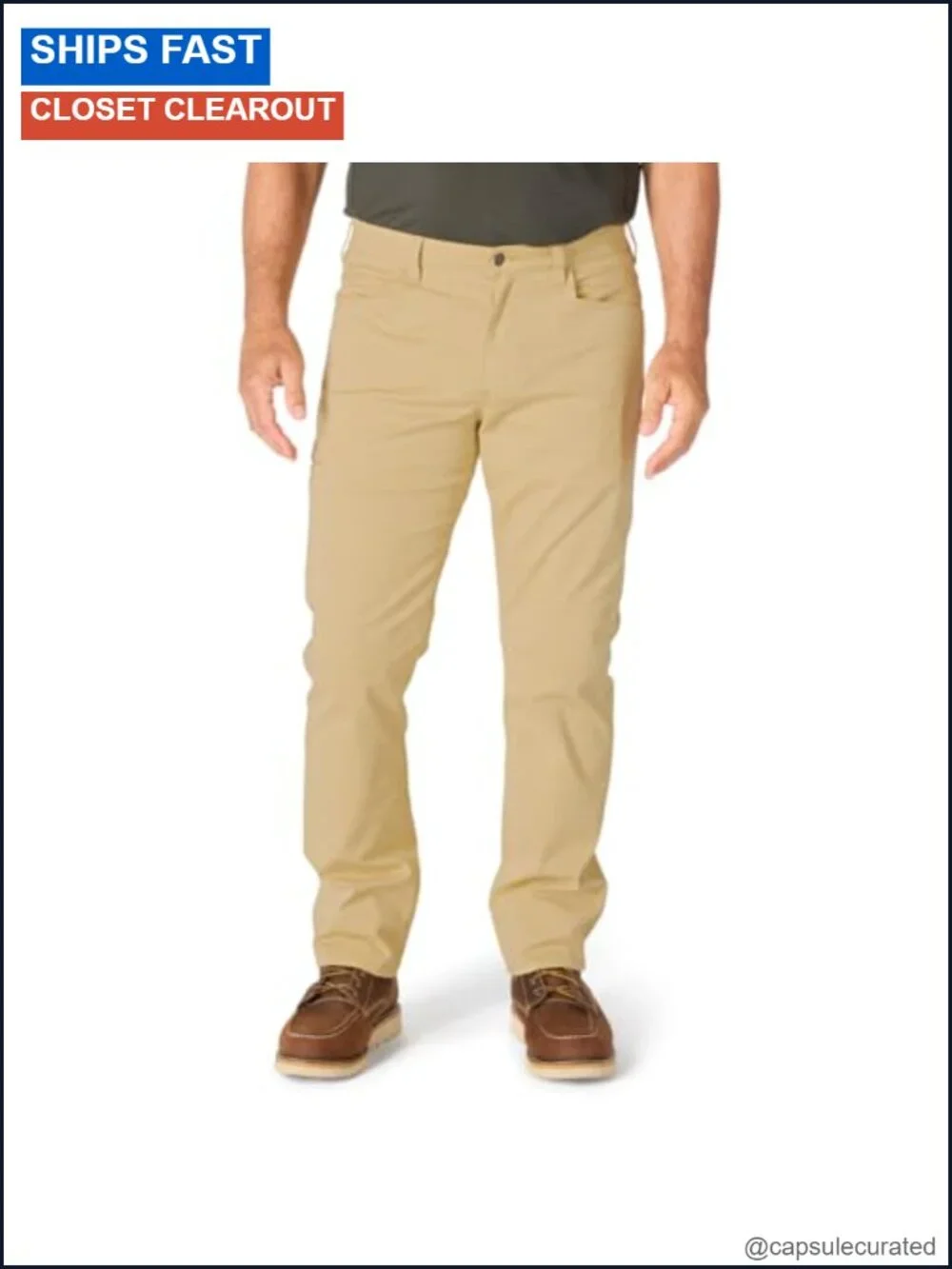 Relaxed Straight Work Utility Pants with FastDry UPF 50+